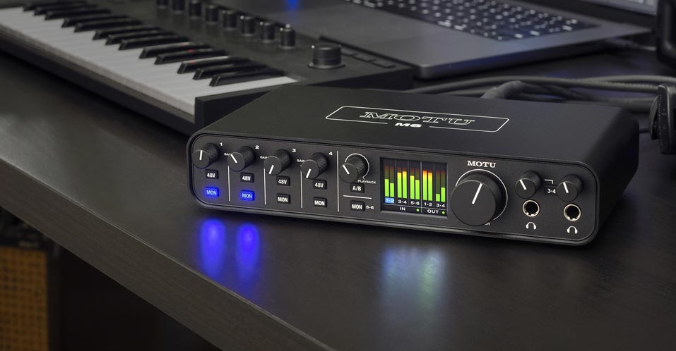 MOTU M-Series USB-C audio interfaces product lineup