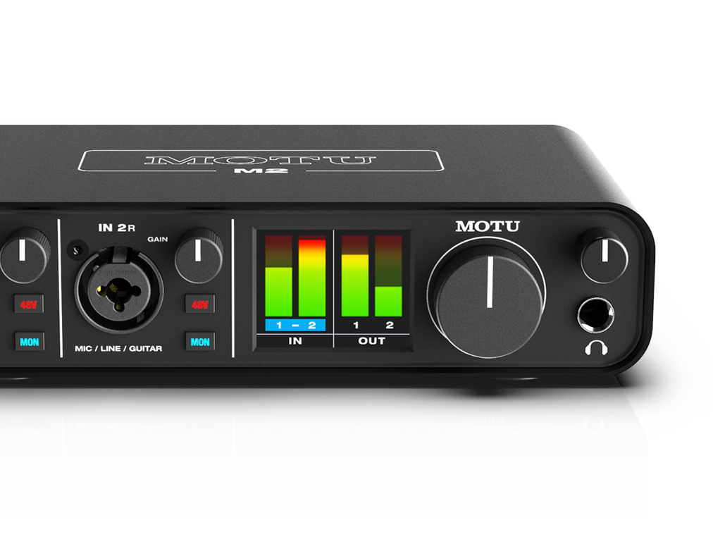 MOTU M-Series interface side view
